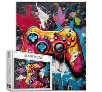 Tucocoo Casse-tête de 1000 pièces pour adultes - Manette de jeu - Peinture - Puzzle graffiti Banksy Art de 1000 pièces pour jeu d'activités familiales - Puzzle coloré à faire soi-même - Décoration