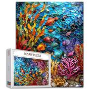 Tucocoo Casse-tête poisson corail océan pour adultes 1000 pièces, monde sous-marin - Puzzle coloré pour décoration de la maison, puzzle familial parfait pour les nuits de jeu
