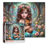 Tucocoo Enchanted Forest Puzzle pour adultes - Fée magique et faon - Scènes fantastiques - Puzzle stimulant pour la relaxation