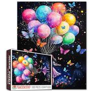 Tucocoo Puzzle ballon coloré pour petite fille de 1 000 pièces, puzzle d'art papillon Banksy pour adultes, loisirs créatifs, puzzle pour décoration d'intérieur, cadeaux, 1 000 pièces, puzzle familial