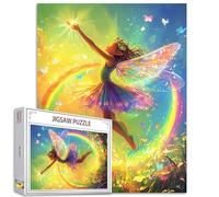 Tucocoo Puzzle de 1 000 pièces pour adultes - Danse des fées - Art abstrait arc-en-ciel - Puzzle de 1 000 pièces pour jeux d'activités familiales - Coloré - Bricolage - Décoration murale - Cadeaux