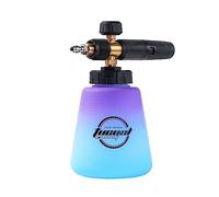 Tucool Racing Canon à mousse - Lance à mousse à neige réglable de 6,35 mm pour nettoyeur haute pression, mousse épaisse et riche, compatible avec Karcher K1700, K1800 et plus (violet)