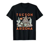 Tucson Arizona Sud-Ouest Cactus Paysage Désert Vintage T-Shirt Graphique avec Valeur