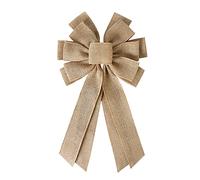 TUDACVTE Nœud en toile de jute naturelle pour couronne, décoration d'automne, Noël, fête de mariage, décoration d'intérieur