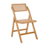 hjh Living Chaise pliante TUDELA BAMBOO Marron