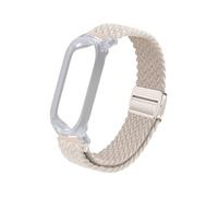 TUDIA Étui PC à clipser bracelet magnétique tressé réglable compatible avec l'enregistreur vocal PLAUD NotePin AI [pour poignets de 12cm à 23cm] sangle légère accessoires (Beige)