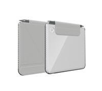 TUDIA M-Flip Coque Magnétique Transparente Amovible Compatible avec Kobo Libra Colour (2024) [Veille/Réveil Automatique] Étui Arrière Transparent Pliable avec Porte-Stylet (Gris)