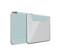 TUDIA M-Flip V2 Étui pour Kobo Libra Couleur | Compatible avec/sans stylet | Coque magnétique amovible avec support réglable et dos transparent - Bleu ciel