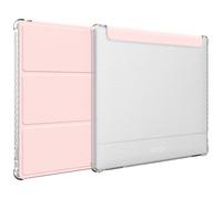 TUDIA SKN Flip Conçu pour Onyx Boox Go Color 7 (2024) - [Technologie de Mise en Veille/réveil Automatique améliorée] Coque Fine en Cuir TPU Transparent résistant aux Chocs de 7" (Rose)