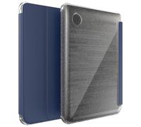 TUDIA SKN Flip étui pour Kobo Clara Colour/BW (2024), [Technologie de réveil/Veille Automatique] Dos en TPU Transparent Antichoc avec étui de liseuse à Volets en Cuir Lisse Souple (Bleu Pailleté)
