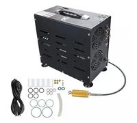 TUDIVING - Compresseur d'air 4500 PSI/300 Bar | Compresseur bicylindre 800 W pour carabine à air comprimé PCP | Gonflage rapide | Arrêt automatique | Compresseur haute pression pour bouteille/fusil