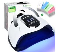 TudoBem Lampe UV Ongles Gel Professionnel, UV LED Ongles Puissante, avec 66 ampoules 220 Watts, Machine UV LED pour ongles, Catalyseur Ongles, Lampe Vernis semi-permanent Séchoir Manicure et Gel Nail