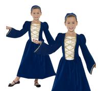 Tudor Costume Princesse Filles Médiéval Déguisement Livre Jour Enfants