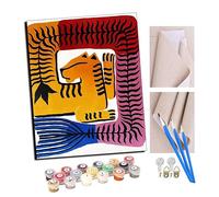 TUDOUTU Peinture par numéros Kits pour Adultes Art abstrait de l'Égypte ancienne (6) Bricolage Peinture à l'huile numérique Toile Mur Art décoration de la Maison - 40x50 CM Avec cadre