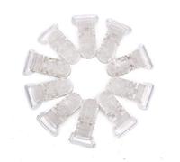 TuDu 10 pcs en plastique transparent Clip badge de résine et tétine sucette Clips Artisanat Fournitures Outil