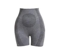 TUDUZ Femmes Taille Haute Ventre Bodyshaper Cul Lifter Bodyshorts Slimming Briefs Yoga Soft Chic (Grey, L)