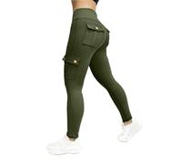 TUDUZ Pantalons de Remise en de vêtements de Travail Yoga serré Haute élasticité pour Les Femmes Qui courent (Green, XXL)