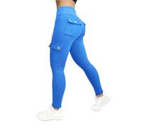 TUDUZ Pantalons de Remise en de vêtements de Travail Yoga serré Haute élasticité pour Les Femmes Qui courent (BU1, L)