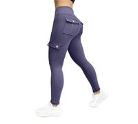 TUDUZ Pantalons de Remise en de vêtements de Travail Yoga serré Haute élasticité pour Les Femmes Qui courent (BU2, XXL)