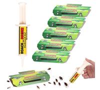 Tue-cafards, piège à cafards, 5 pièges à cafards collants avec appât, 1 appât en gel pour cafards, contrôle des cafards, attrape-insectes respectueux de la nature, pour cuisine, garage, salle de