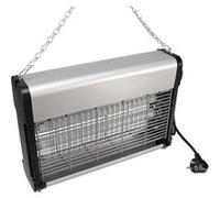 Perel Tueur d' Insectes UV électrique intérieur, Grille Haute Tension 2800V, Appareil Silencieux avec bac métallique Amovible, Couverture 80 m², Solution sans Produits Chimiques
