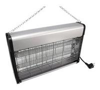 Perel Tueur d' Insectes UV électrique intérieur, Grille 2800V, Appareil Silencieux avec bac métallique Amovible, Couverture 100 m², Solution sans Produits Chimiques