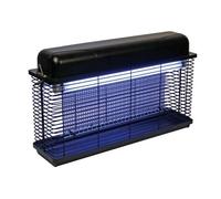 Perel Tools Tueur d'insectes électrique LED UV – Grille 3000V, IPX4, bac amovible, 100 m²