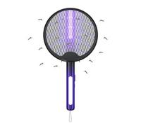 Tue-Mouches électrique Pliable - Raquette Zapper Rechargeable, éliminateur d'insectes ailés à Main, Attrape-Mouches Portable | Contrôle des parasites intérieur et extérieur sûr et avec scène