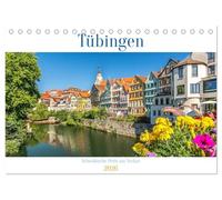 Tübingen - Schwäbische Perle am Neckar (Tischkalender 2026 DIN A5 quer), CALVENDO Monatskalender: Zwischen Fluss, Fachwerk und Poesie: Der stille Charme Tübingens