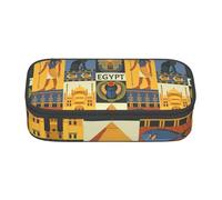 Tuehbsvo Ancient Egypt Tribe Series Trousse à crayons grande capacité avec fermeture éclair pour l'école, le bureau, les étudiants, les adolescents, les femmes, les hommes