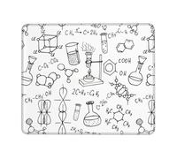 Tuehbsvo Tapis de souris imprimé chimie, tapis de souris avec base en caoutchouc antidérapant, tapis de souris pour ordinateurs