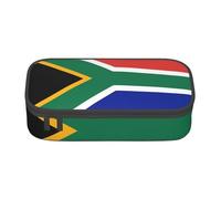 Tuehbsvo Trousse à crayons grande capacité avec fermeture éclair - Motif drapeau de l'Afrique du Sud - Pour l'école, le bureau, les étudiants, les adolescents, les femmes, les hommes
