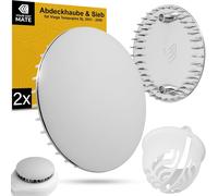 Tuej-Capot Et Filtre À Cheveux Set Pour Écoulement De Douche, Ø 112 Mm, Compatible Avec La Garniture D'écoulement Viega Tempoplex À Partir De L'année De Construction 2001-2006, Filtre À Cheveux Blanc