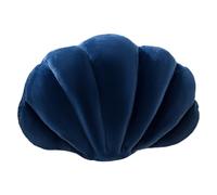 Tuelaly Coussin rembourré en forme de coquillage super doux et résistant à l'usure - Couleur vive - Coquillage - Décoration d'intérieur confortable - Bleu marine