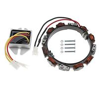 TUELETFU Alternateur Double Circuit 592831 avec régulateur de Tension 845907 pour Tondeuse à Gazon Briggs and Stratton Remplace 696459 691063 393474 393800 et 394890 797375 797182 393374 6911 185