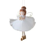 Tüllrock Traumhafte Dekoration - Weihnachtsbaumschmuck,Weihnachts Goldene Flügel Engel Mädchen Dekorations, Christmas Angel Girl Anhänger | Für Café Restaurant Bauernhaus Fensterbank Wand Wohnzimmer