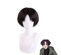 Tuer traque Yoon Bum Yoonbum noir marron perruque courte Cosplay Costume Levi Ackerman perruques de cheveux synthétiques résistantes à la chaleur