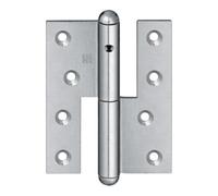 Charnière de porte Q1 STA vantaux en bois galvanisé non débattu DIN gauche. Quantité:1