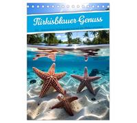 Türkisblauer Genuss (Tischkalender 2026 DIN A5 hoch), CALVENDO Monatskalender: Auf den Wellen schaukeln, Fische gucken und den Urlaub genießen