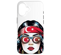Türkiye Girl Turk Women Turkish Flag Turkey Coque pour iPhone 16