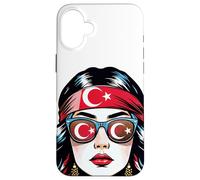 Türkiye Girl Turk Women Turkish Flag Turkey Coque pour iPhone 16 Plus