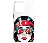 Türkiye Girl Turk Women Turkish Flag Turkey Coque pour iPhone 16 Pro