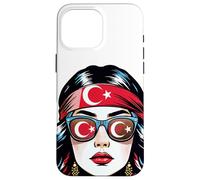 Türkiye Girl Turk Women Turkish Flag Turkey Coque pour iPhone 16 Pro Max