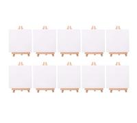 Tuesoa 10 Ensemble Artistes Mini Toile Ensemble Peinture Artisanat DIY Dessin Petite Table Chevalet Cadeau