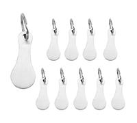 Tuesoa 10 PièCes de Dissolvant de Chariot de Magasinage en Acier Inoxydable-Jeton de Chariot de Magasinage en Tant Que Porte-CléS-Peut êTre DéTaché Directement