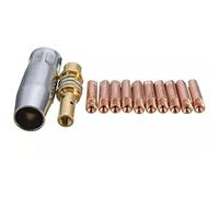 Tuesoa 12X Buses de Puissance 0.9Mm M6 Porte-Tube de Contact Buse Inerte pour Torche de Soudage de Soudage MB-15AK