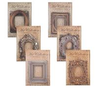 Tuesoa 180 Pièces de Papier Décoratif pour Cadre de Fenêtre de Scrapbooking, Cadre Vintage, Bordure Photo Rétro