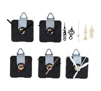 Tuesoa 5 PièCes SéRies MéCanisme de Mouvement D'Horloge PièCes Silence Quartz Bricolage Horloge Murale avec 7 Paires DifféRentes Kit de Remplacement D'Aiguilles D'Horloge