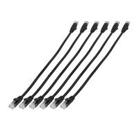 Tuesoa 6 Pcs Câble Plat De RÉSeau Internet Plat De 1 Ft Solide À Haute Vitesse De LAN De PiÈCe RapportÉE avec des Connecteurs sans Accroc Rj45