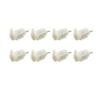 Tuesoa 8 Pièces Mini Pompe Submersible Silencieuse Blanche pour DC3V 5V pour Refroidissement par Eau D'Ordinateur Alimenté par USB Horizontal